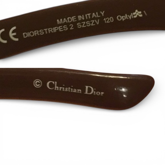Christian Dior Sunglasses Shield Logo Oversized DIOR STRIPES Black Vintage Y2K main image 5